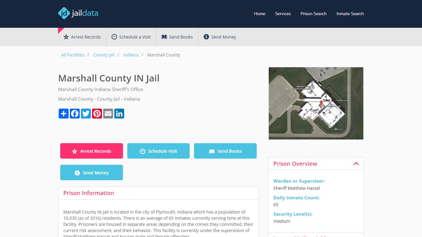 Marshall County IN Jail Inmate Search and Prisoner Info - Plymouth, IN
